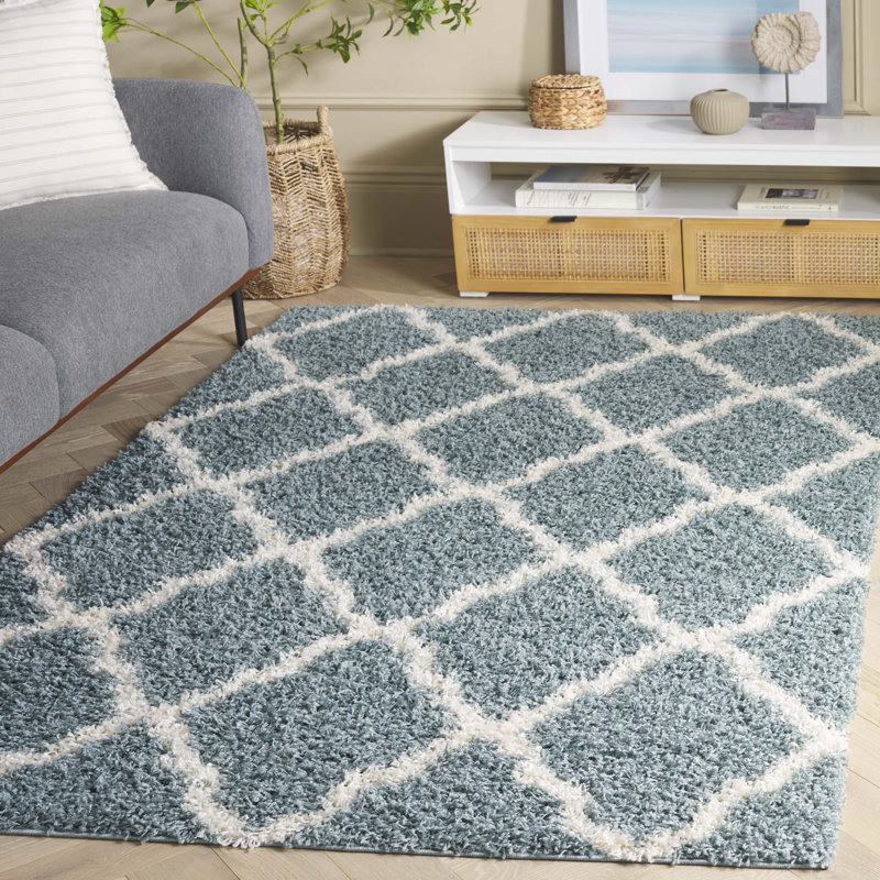 Wigley Sgd-Dallas Shag Performance Geometric Rug, Rectangle 5'1" x 7'6"