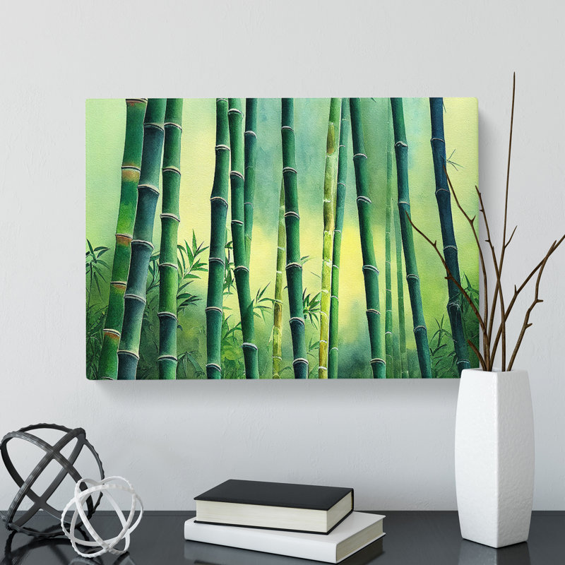 Bamboo Forest Scene - Wrapped Canvas, 35cm H x 50cm W x 3cm D
