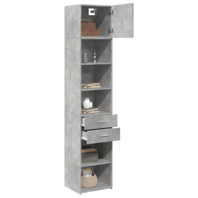 Rotelli 45cm Sideboard, Concrete Grey