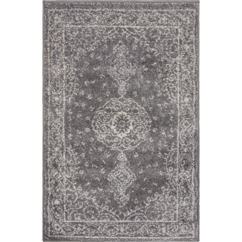 Dark Grey Rug, Rectangle 61 x 91cm