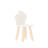 3 Piece Kids Wooden Table And Chairs Set With Cloud Shaped Backrests And Tabletop-1769396906