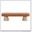 Banc de salle à manger rembourré polyvalent avec pieds en bois robustes, orange 64 L, capacité de 300 LBS pour des utilisations multiples-2041657102
