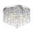 15" 5-light Glam Crystal Flush Mount Chandelier-2075774394