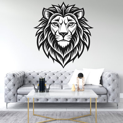 Adhésif décoratif rois du lion, décoration murale animaux, lion, art mural, autocollant, amoureux des lions, lion