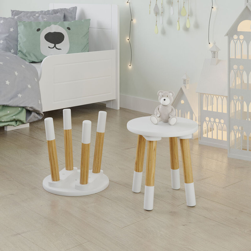 Piedmont 60cm Writing Desk Chair Set, White