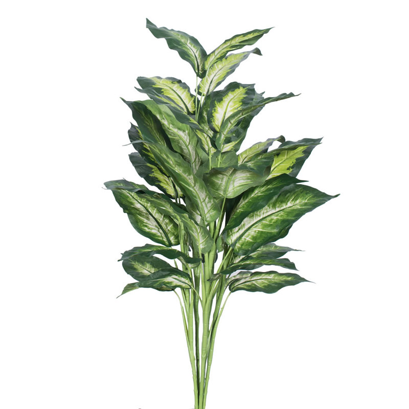 Plante de feuillage artificiel en marbre dieffenbachia