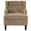 Fauteuil d'appoint rembourré avec pieds en bois d'hévéa Corrine-129915534