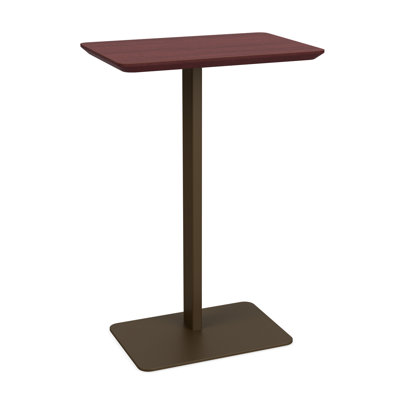 Luxe Personal Table Steel Base High Pressure Laminate Top