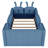 Upholstered Platform Bed with Rabbit Cushion-479619236