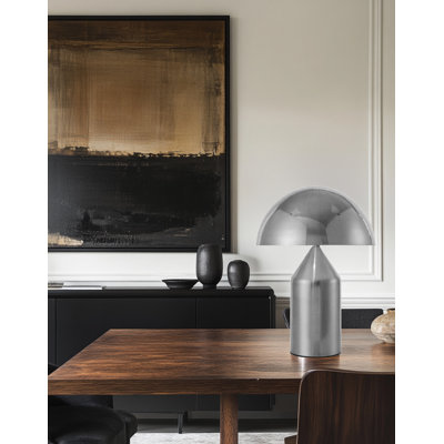 Travis 2 Light Table Lamp - Satin Nickel