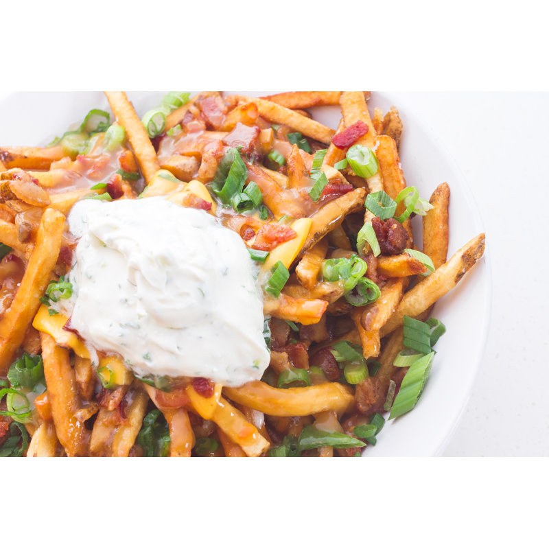 Loaded French Fries - Wrapped Canvas Print, 20cm H x 30cm W x 3.8 cm D