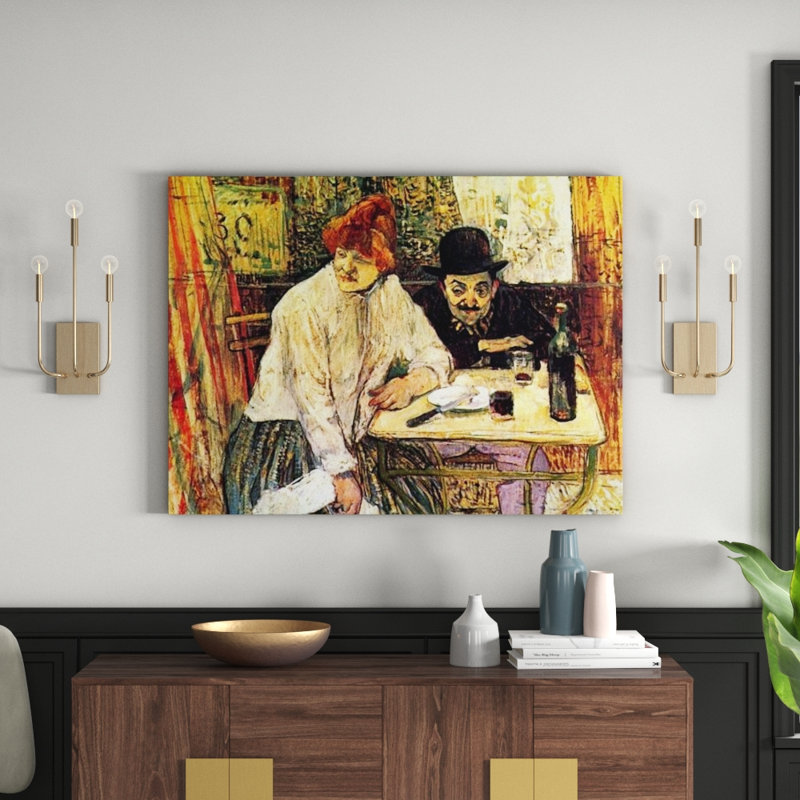 Henri De Toulouse-Lautrec - Wrapped Canvas Painting, 60cm H x 80cm W x 1.8cm D