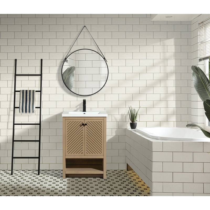 Selena 30'' Single Bathroom Vanity with Ceramic Top