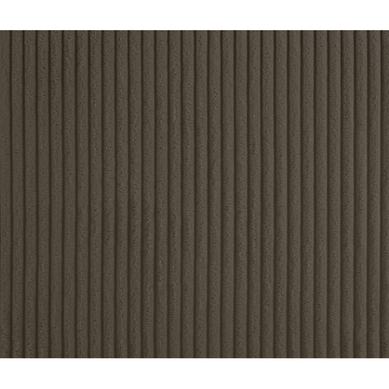 Banc en tissu Willow, Velours côtelé brun