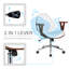 Barri Faux Leather Mid-Century Office Chair-1477490701