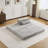 Compression Mahjong Sofa,Convertible Floor Sofa Bed,DIY Boneless Modular Sectional Sofa,No Assembly Required,Circle Fleece Fabric,Oversized Single Seater With 1 Pillow And 1 Ottoman,Light-Grey-261485223