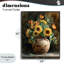 Estampe numérique tournesol rustique, design par Franklyn Gregory-130760425-130760422