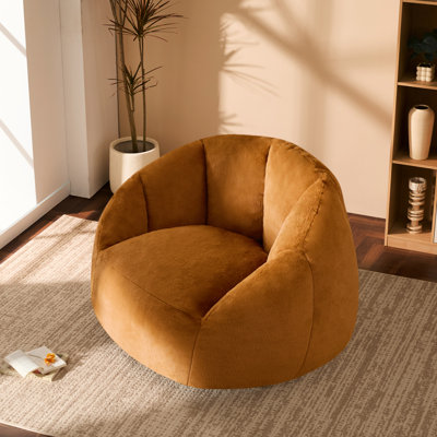 Fauteuil à billes surdimensionné en peluche