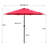 108 " W Octagonal Tilt Market Umbrella with Crank Lift-936128056