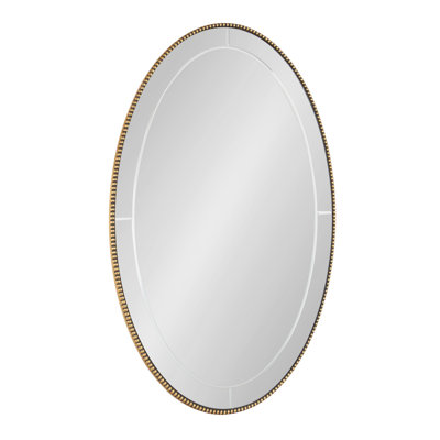 Beaded Oval Bathroom Mirror