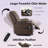 Carollynn Oversized Power Lift Chair for Elderly, Recliner with Heat & Massage,Cup Holders,Side Pockets