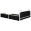 Lit plateforme tapissier avec 2 lampes de lecture