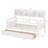 Bookcase Wood Daybed with Bedside Shelf and Two Drawers-94392545-94392542