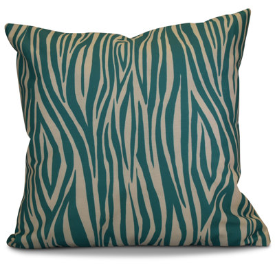 Flora And Fauna Animal Print Reversible Throw Pillow