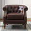 Fauteuil demi-tonneau l 34,75 po Jayesh, fauteuil d'appoint, fauteuil de salon avec structure séchée au four