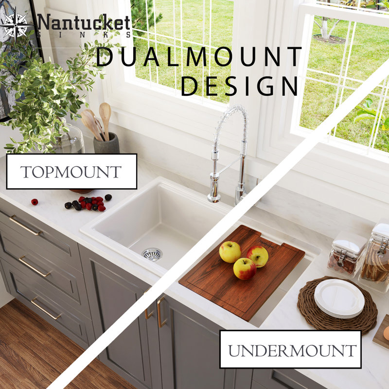 Cape 33'' L Single Basin Kitchen Sink