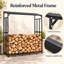 156.5cm W Metal Log Rack