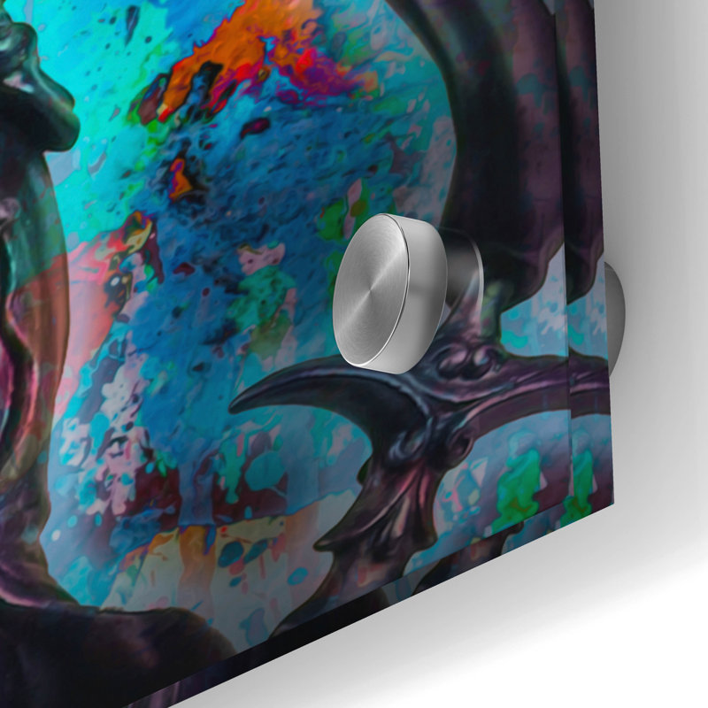 «Crypto Is Justice», art mural en verre acrylique, H 24 po x l 24 po
