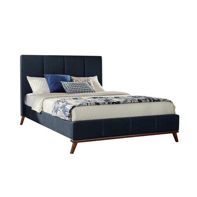 Woven Fabric Upholstered Bed, Queen Size, Blue -  Corrigan Studio®, 36C1DC5EFEA042C4B45C32E2EF8289F4