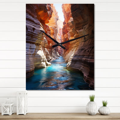 Horloge murale moderne Canyon Antelope