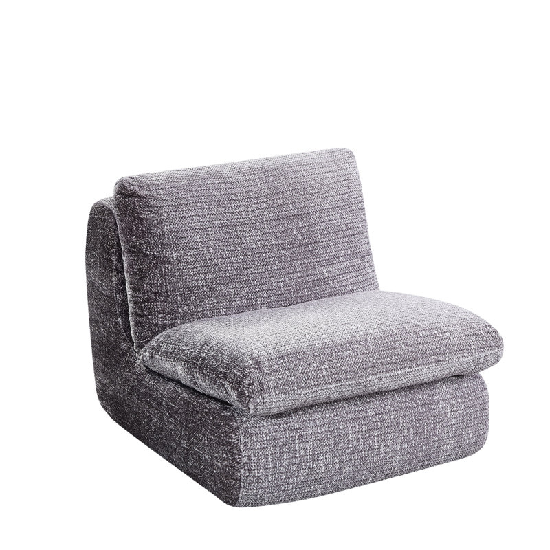 Chaise pleine compression, conception ergonomique, chaise en velours côtelé gris