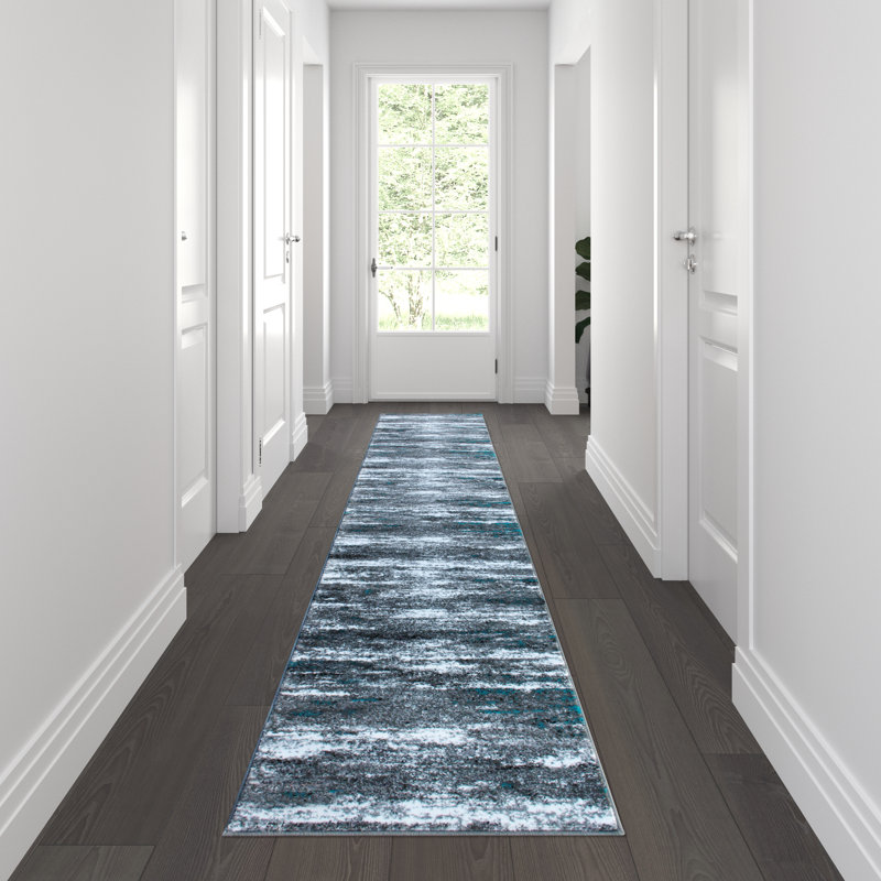Abstract Indoor Rug, Runner 2' x 11'