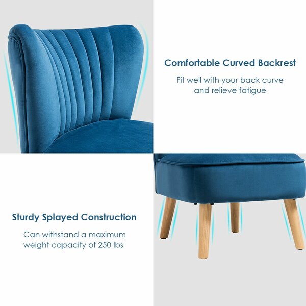 Corrigan Studio® Tocco Upholstered Slipper Chair & Reviews | Wayfair