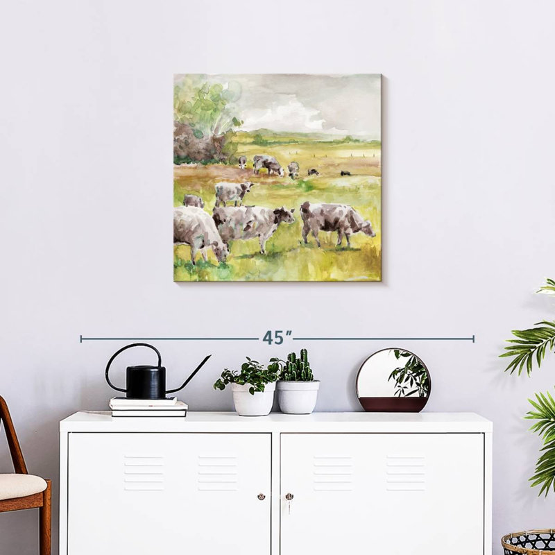 Spring Herd, 24" H x 24" W