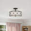 Plafonnier 4 lumières Savoy House Reid en noir mat-70337263