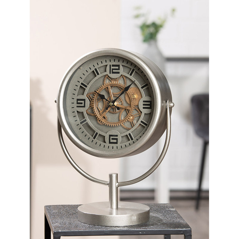 Numerical Metal Mechanical Tabletop Clock