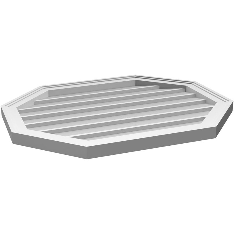 Évent horizontal gondole allongé en surface octogonal Signature, H 24 po x l 30 po x P 1,5 po