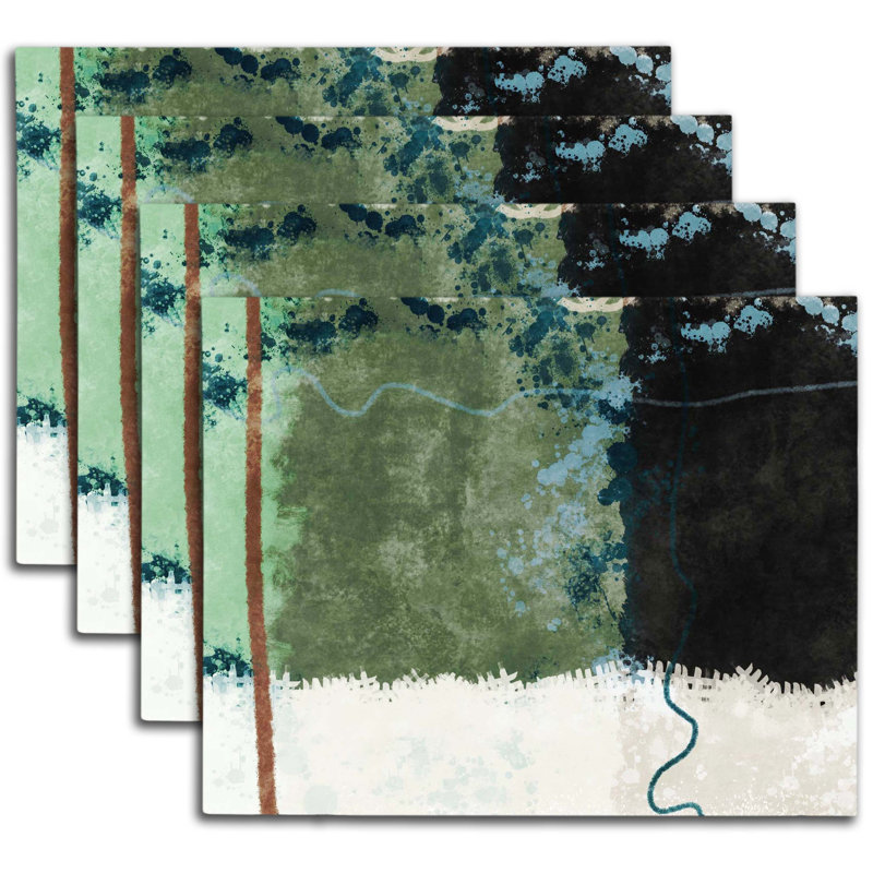 Napperon abstrait en polyester