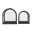 Ensemble de lanternes noires en métal pour l'intérieur et l'extérieur