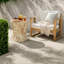 Tables portatives de patio, accent moderne de sablier de Mgo pour la maison