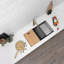 Évier de cuisine 32 po x 18 po en composite de granite, encastré à simple cuve ou encastré avec accessoires intégrés-62240459
