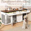 Meuble double pour cage de chien