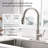 AlenArtWater Pull Down Touch Kitchen Faucet-100708649