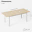 Extendable Metal Base Dining Table