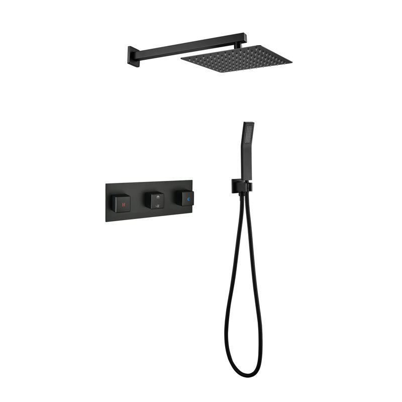 Luxury Rain Shower System with Handheld Sprayer