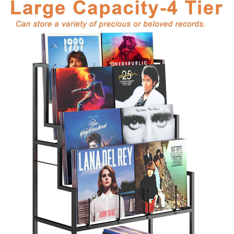 17 Stories 5-Tier Vinyl Record Storage Stand Holder & Reviews | Wayfair